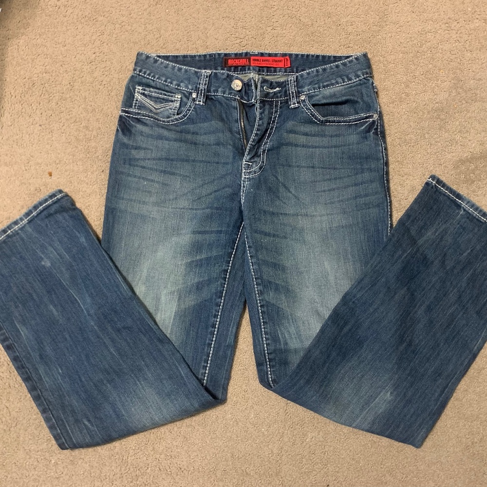 Rock and Roll Denim Double Barrel Straight Leg Relaxed Fit